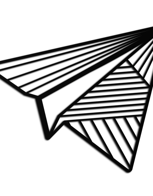 Load image into Gallery viewer, Paper Airplane Metal Wall Art – Minimalist Flight Silhouette Steel Decor for Modern and Whimsical Spaces- KAF340