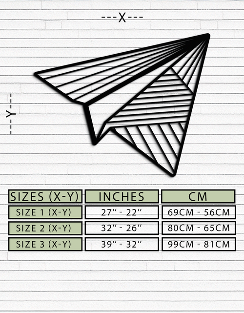 Load image into Gallery viewer, Paper Airplane Metal Wall Art – Minimalist Flight Silhouette Steel Decor for Modern and Whimsical Spaces- KAF340