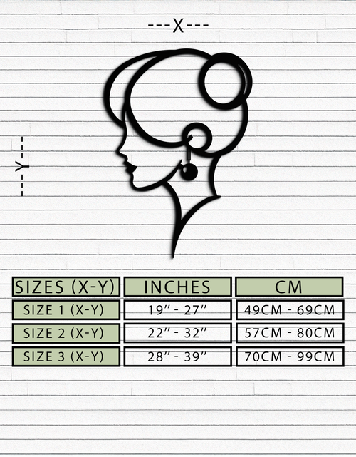 Load image into Gallery viewer, Elegant Woman Silhouette Metal Wall Art – Modern Female Figure Steel Decor- KAF382