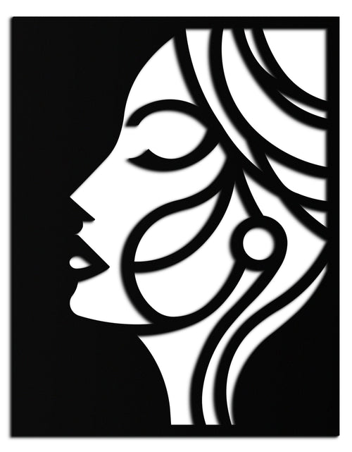 Load image into Gallery viewer, Female Silhouette Metal Wall Art – Elegant Abstract Woman Design for Modern Interiors- KAF393