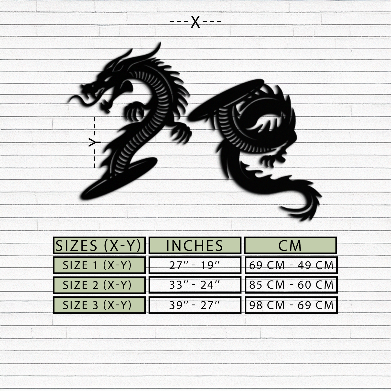 Yin Yang Dragon Duo Metal Wall Art – Eastern-Inspired Black Steel Decor for Modern, Zen and Asian-Themed Interiors- KAF464