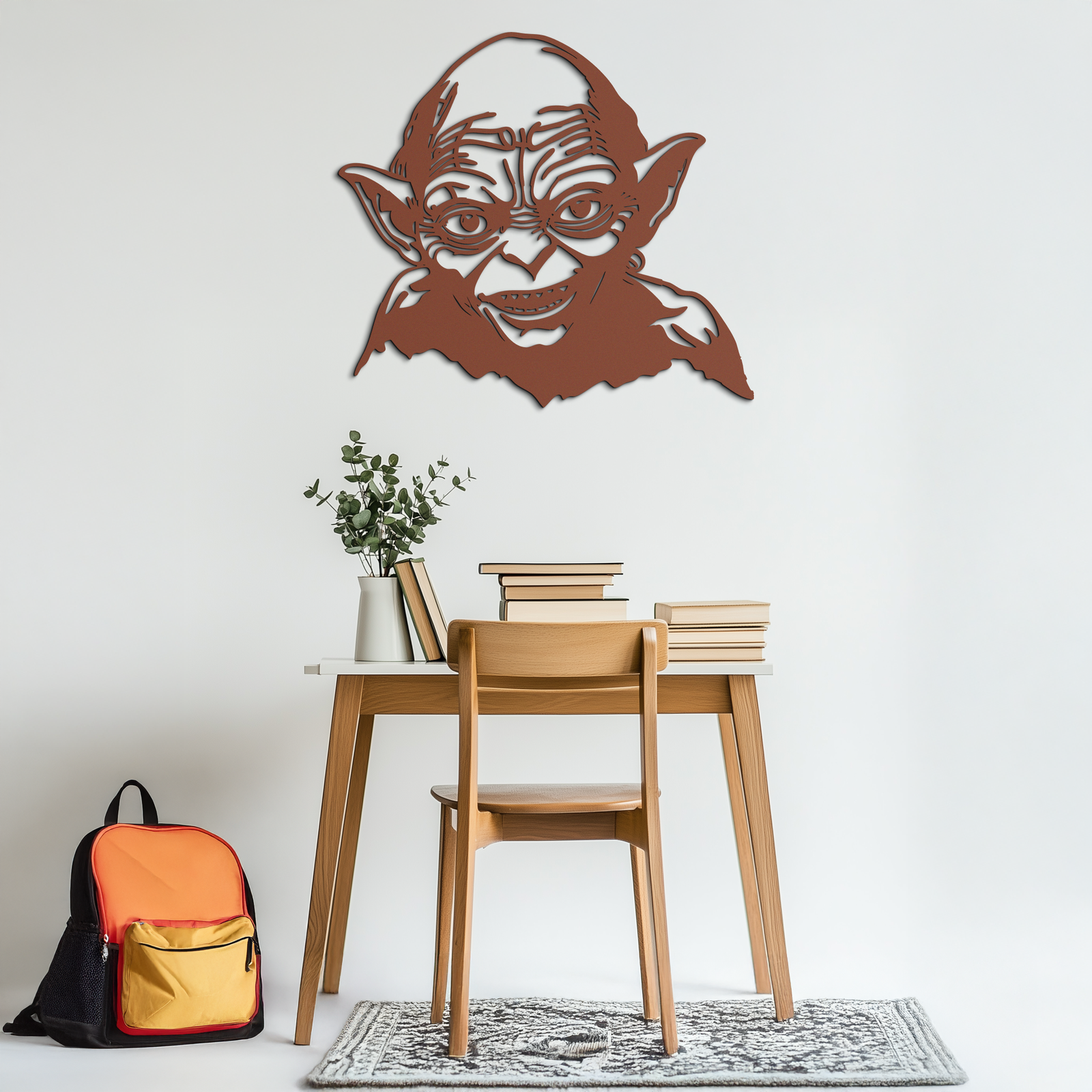 Gollum Metal Wall Art - Fantasy-Inspired Steel Silhouette for Movie Lovers - KAF467