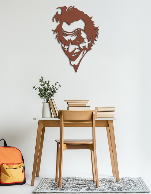 Load image into Gallery viewer, Joker Metal Wall Art - Iconic Villain Steel Silhouette for Bold Interiors - KAF469