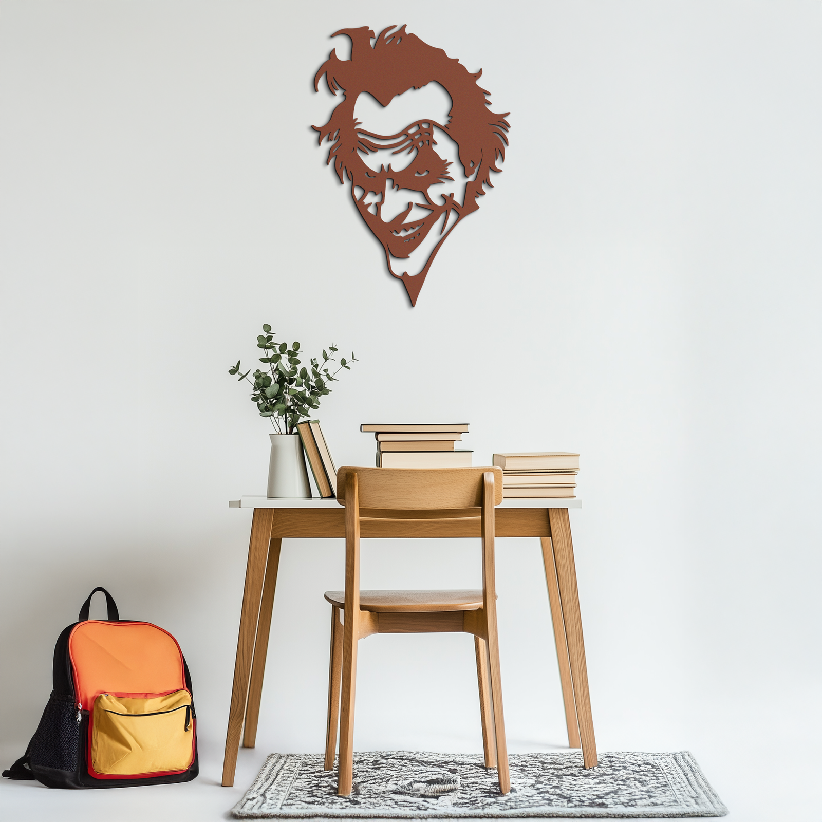 Joker Metal Wall Art - Iconic Villain Steel Silhouette for Bold Interiors - KAF469