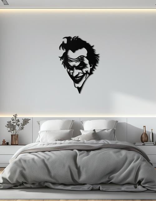Load image into Gallery viewer, Joker Metal Wall Art - Iconic Villain Steel Silhouette for Bold Interiors - KAF469