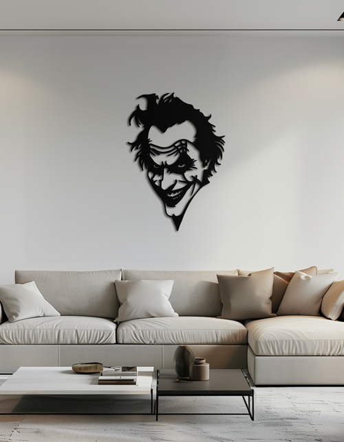 Load image into Gallery viewer, Joker Metal Wall Art - Iconic Villain Steel Silhouette for Bold Interiors - KAF469