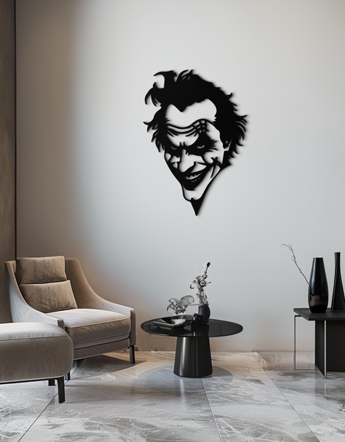 Load image into Gallery viewer, Joker Metal Wall Art - Iconic Villain Steel Silhouette for Bold Interiors - KAF469