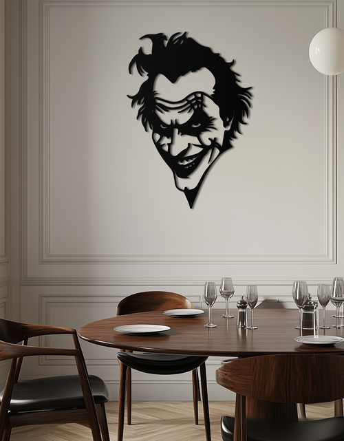 Load image into Gallery viewer, Joker Metal Wall Art - Iconic Villain Steel Silhouette for Bold Interiors - KAF469