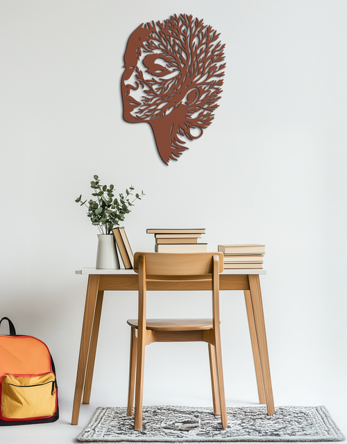 Load image into Gallery viewer, Tree Woman Metal Wall Art - Nature-Inspired Female Silhouette Decor- KAF472