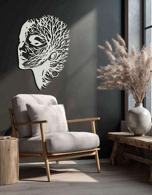 Load image into Gallery viewer, Tree Woman Metal Wall Art - Nature-Inspired Female Silhouette Decor- KAF472