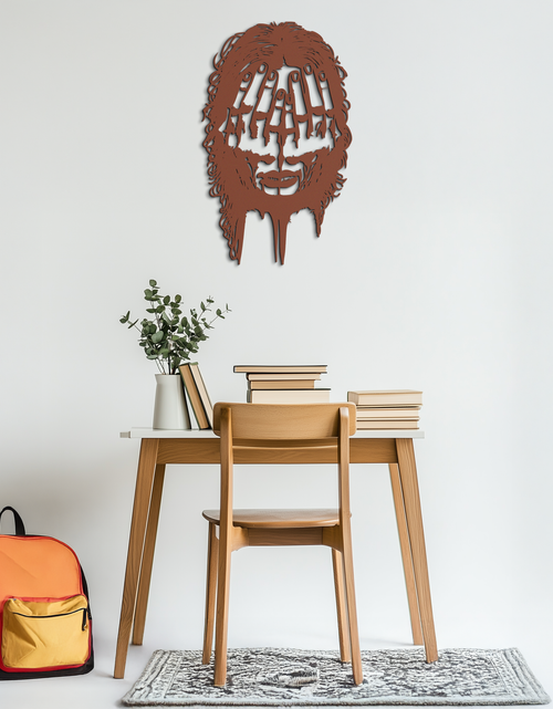 Load image into Gallery viewer, Schizophrenia Metal Wall Art - Dual Expression Steel Silhouette Decor- KAF473