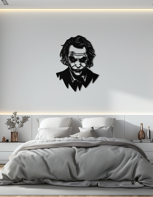 Load image into Gallery viewer, Joker Metal Wall Art - Iconic Villain Steel Silhouette for Bold Interiors- KAF474