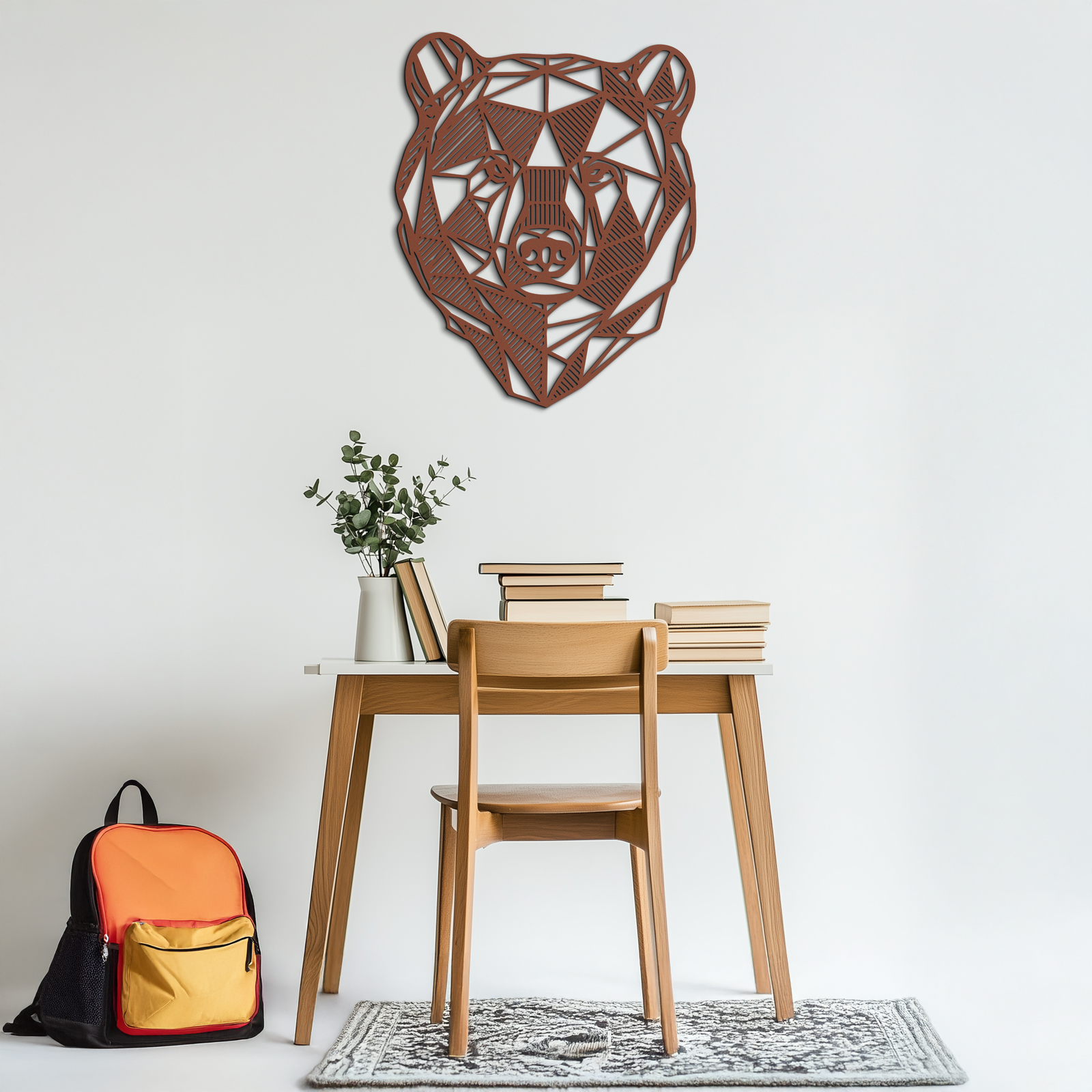 Bear Metal Wall Art - Wild Animal Steel Silhouette for Nature-Inspired Decor- KAF475