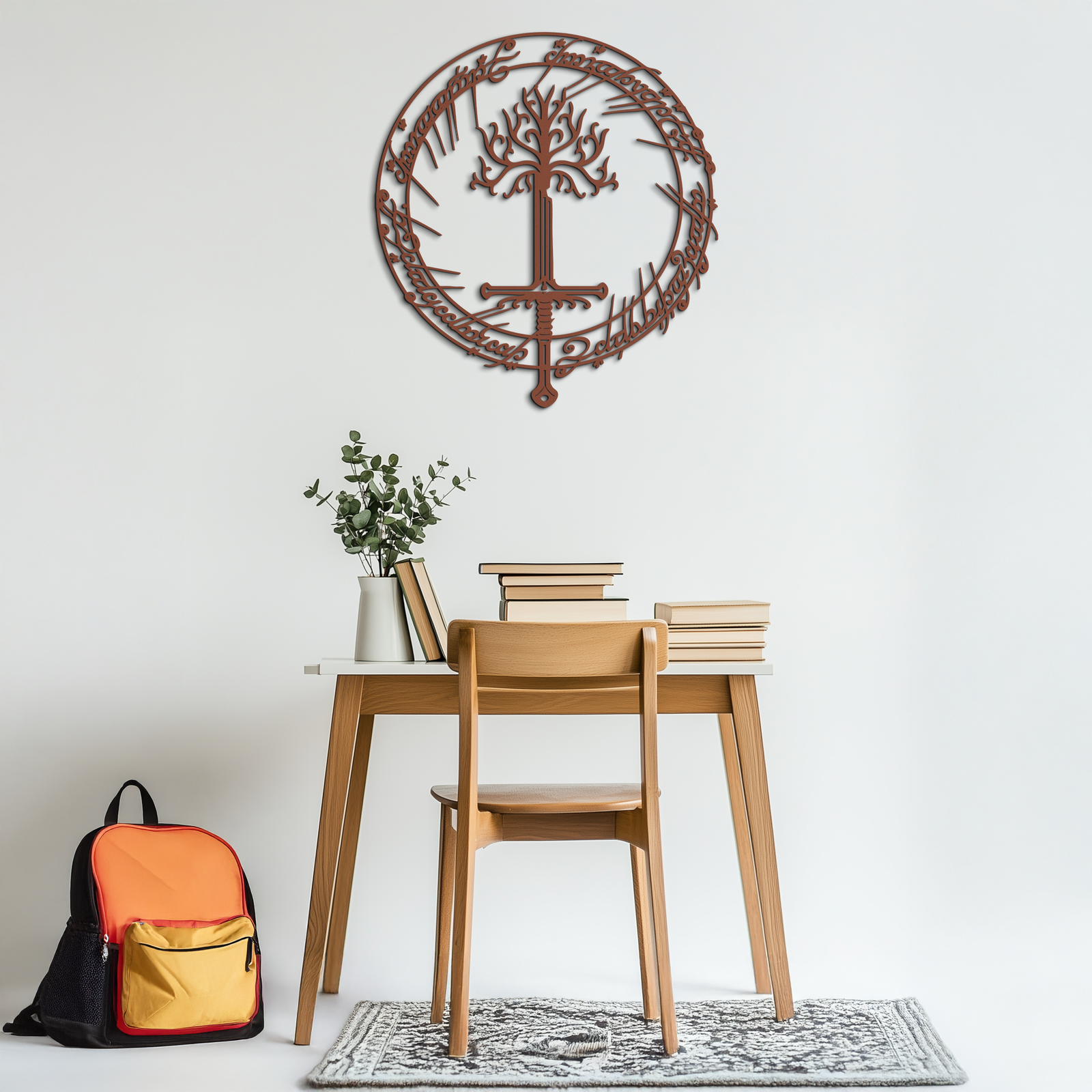 Lord of the Rings Metal Wall Art - Silhouette Fantasy Steel Decor for Home & Office- KAF485