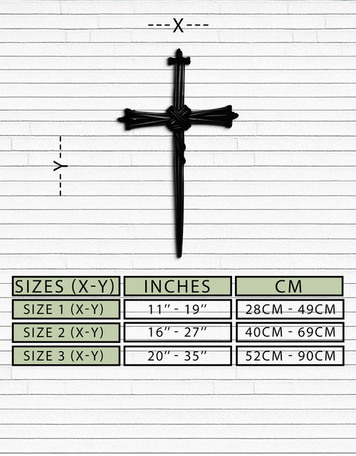 Load image into Gallery viewer, Christian Barbed Wire Cross Metal Wall Art – Religious Rustic Home Decor- KAF553