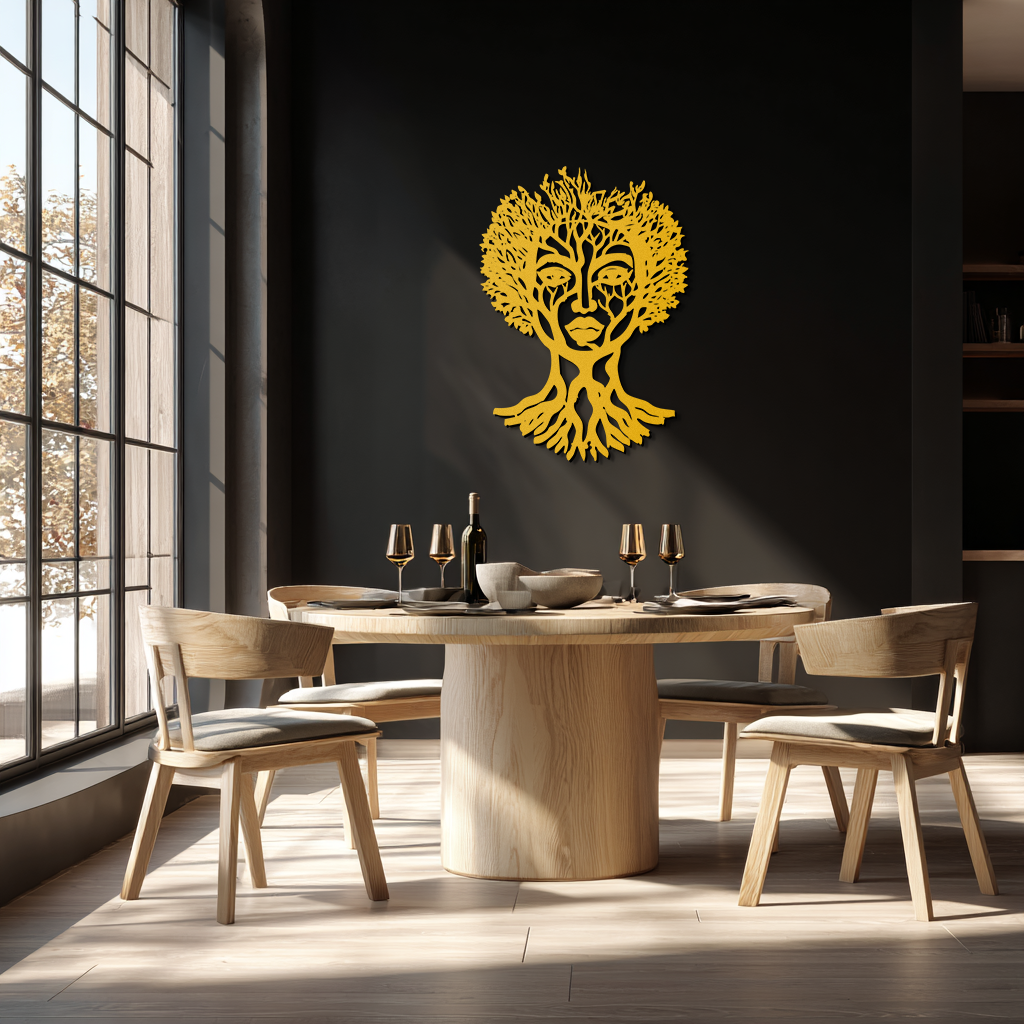 Monstera Leaf Trio Metal Wall Art – Modern Botanical Black Wall Decor- KAF554