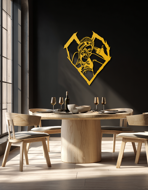 Load image into Gallery viewer, League of Legends Jinx Metal Wall Art – LOL Character Black Metal Decor- KAF560