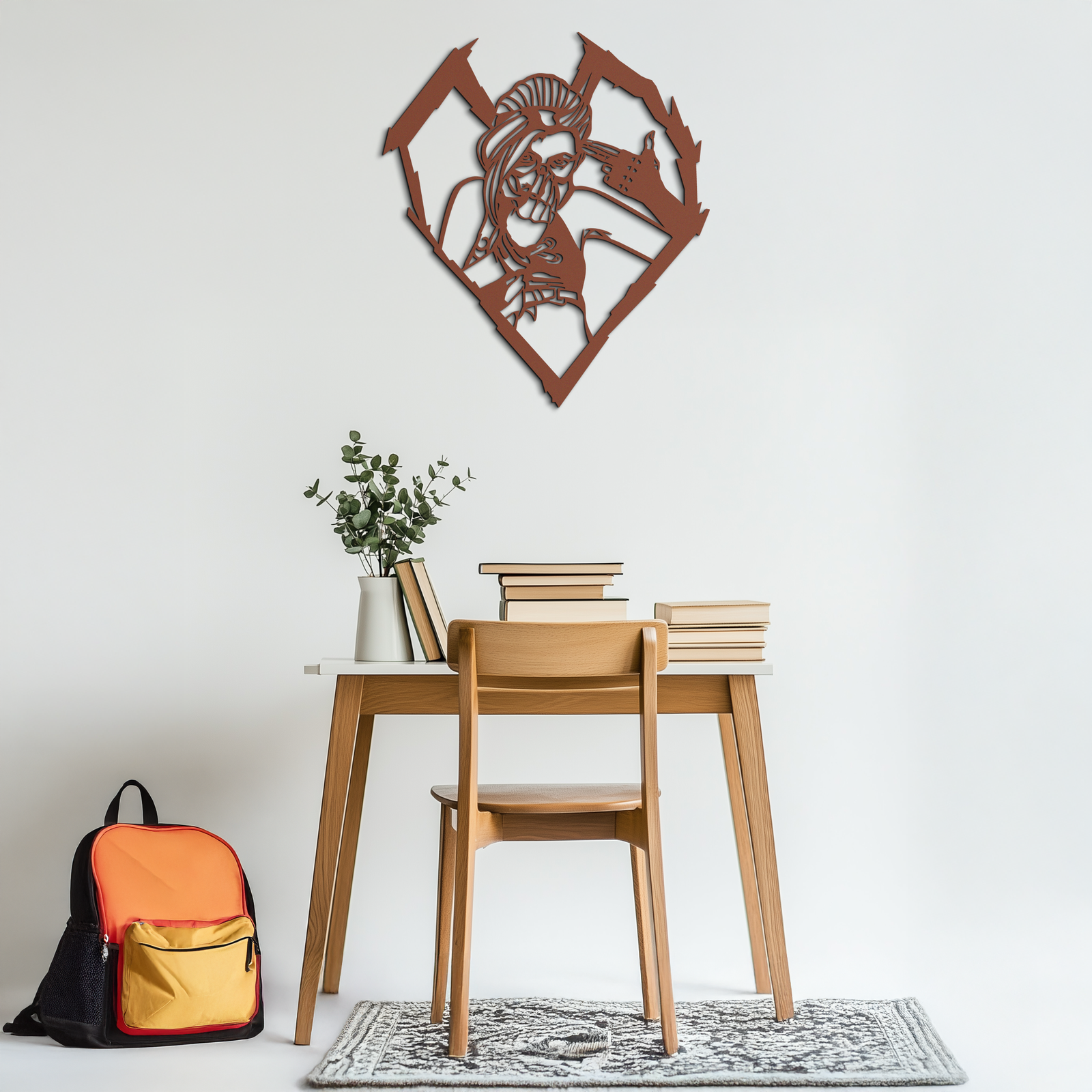 League of Legends Jinx Metal Wall Art – LOL Character Black Metal Decor- KAF560