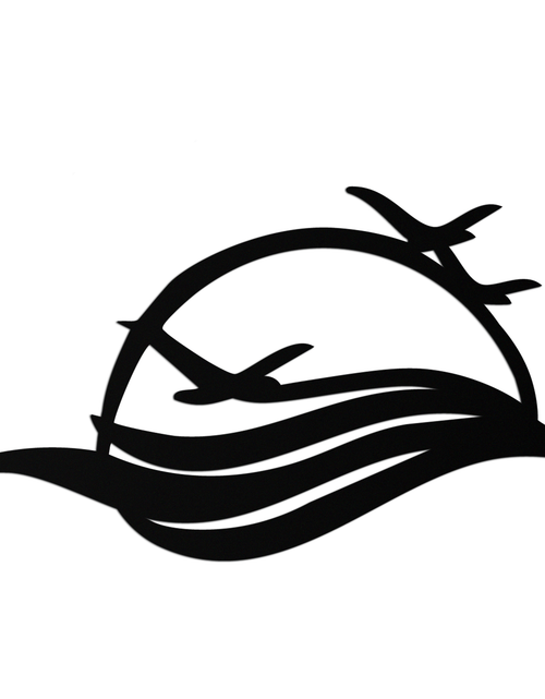 Load image into Gallery viewer, Flying Birds Over Sunset Metal Wall Art – Modern Nature-Inspired Silhouette Decor - KAF644