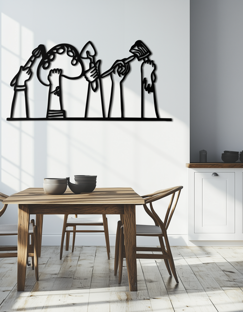 Load image into Gallery viewer, Paint Brushes Metal Wall Art – Creative Studio Decor for Artists and Art Lovers- KAF652