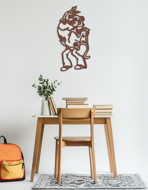 Load image into Gallery viewer, Shaggy Metal Wall Art – Scooby-Doo-Inspired Silhouette for Cartoon Fans- KAF656