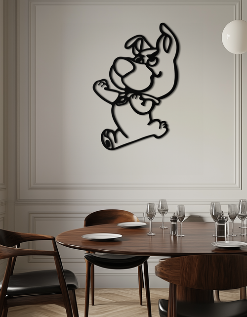 Load image into Gallery viewer, Scrappy-Doo Metal Wall Art – Playful Cartoon Character Silhouette for Fans- KAF658