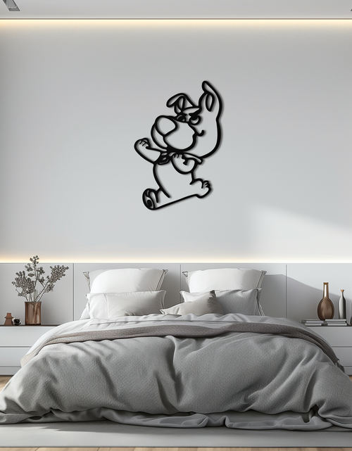 Load image into Gallery viewer, Scrappy-Doo Metal Wall Art – Playful Cartoon Character Silhouette for Fans- KAF658