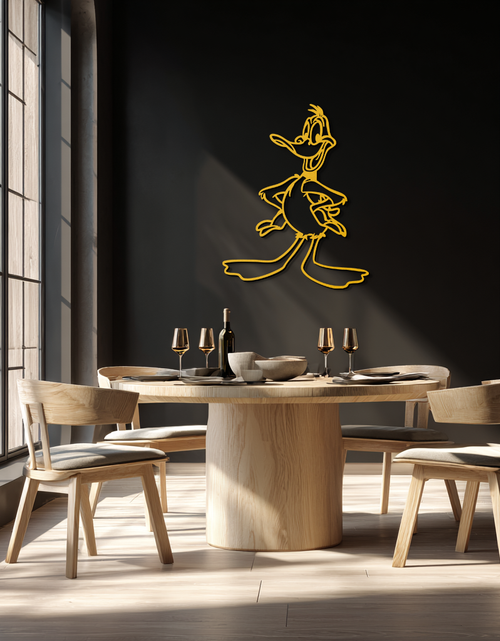 Load image into Gallery viewer, Daffy Duck Metal Wall Art – Classic Cartoon Character Silhouette for Fans- KAF663