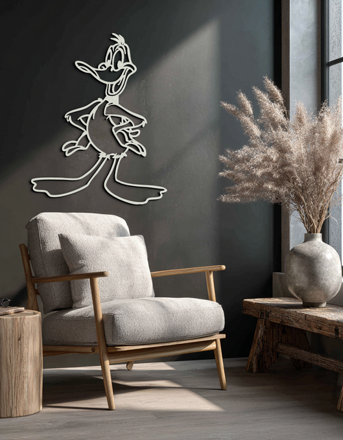 Load image into Gallery viewer, Daffy Duck Metal Wall Art – Classic Cartoon Character Silhouette for Fans- KAF663