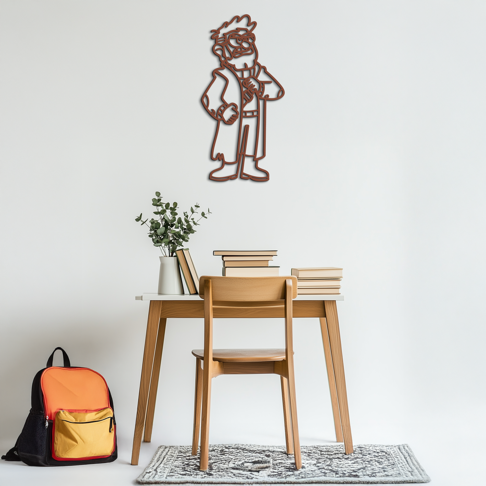 Stanford Pines Metal Wall Art – Gravity Falls-Inspired Silhouette for Fans- KAF664
