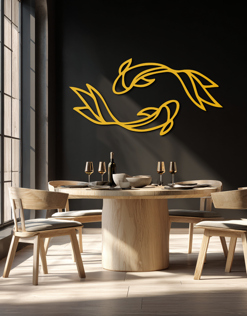 Load image into Gallery viewer, Koi Fish Metal Wall Art – Elegant Silhouette Design for Nature Lovers- KAF667