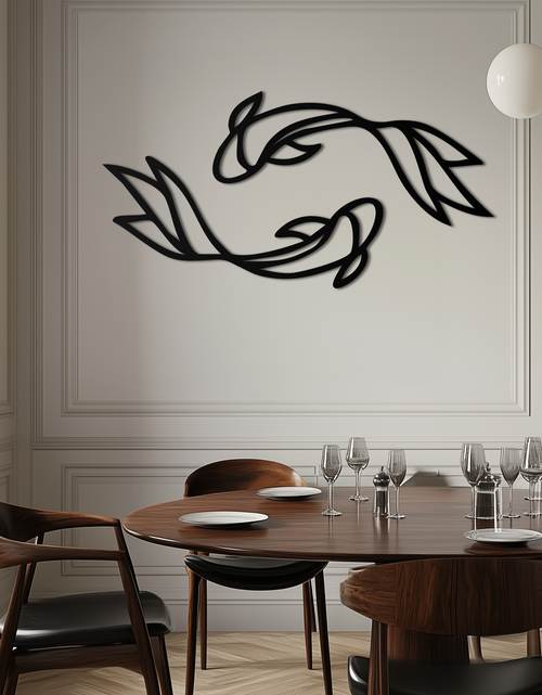 Load image into Gallery viewer, Koi Fish Metal Wall Art – Elegant Silhouette Design for Nature Lovers- KAF667