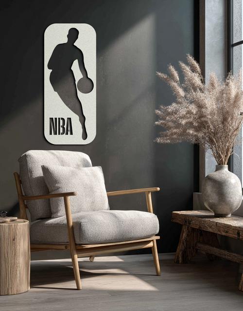 Load image into Gallery viewer, NBA Basketball Player Silhouette Metal Wall Art – Iconic Sports Decor for Game Rooms- KAF676