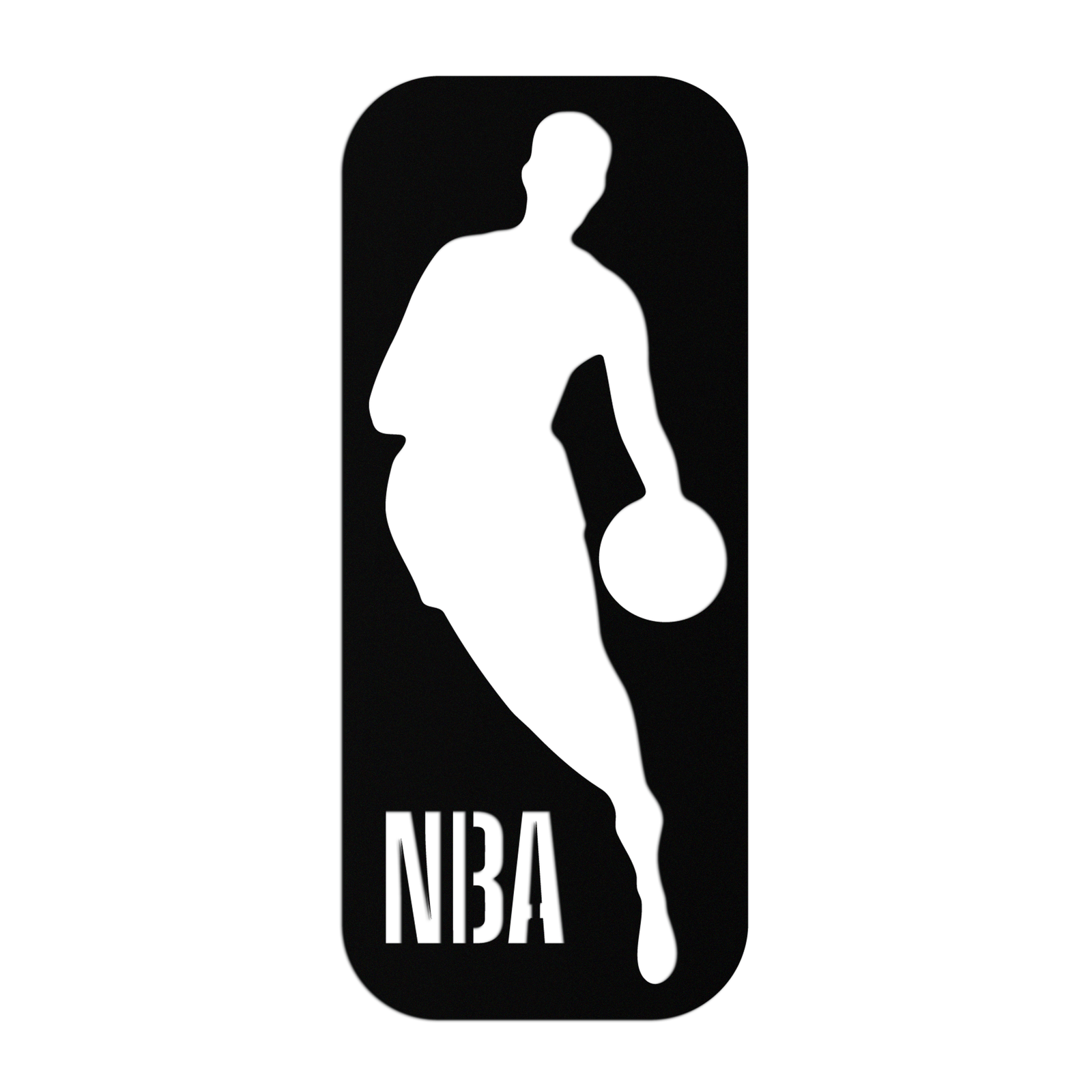 NBA Basketball Player Silhouette Metal Wall Art – Iconic Sports Decor for Game Rooms- KAF676