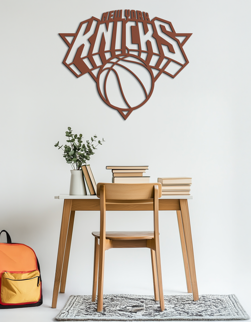 Load image into Gallery viewer, New York Knicks Basketball Logo Metal Wall Art – Bold Sports-Inspired Home Decor- KAF677