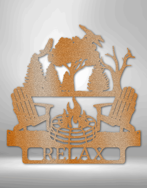 Load image into Gallery viewer, Campfire Personalized Gifts - Custom Metal Sign