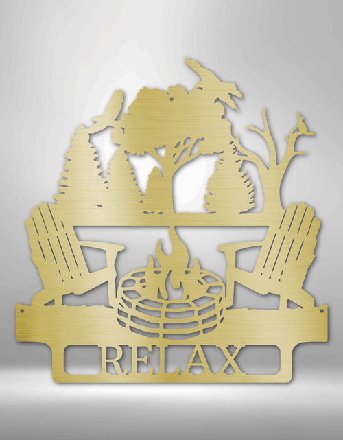 Load image into Gallery viewer, Campfire Personalized Gifts - Custom Metal Sign
