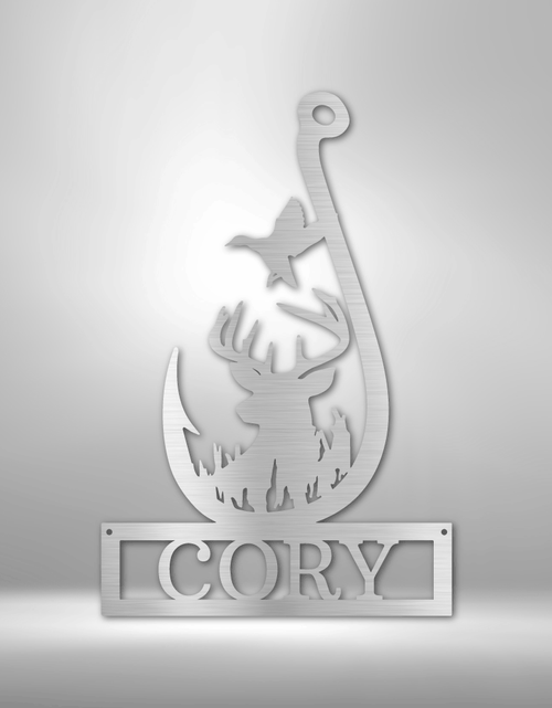 Load image into Gallery viewer, Deer Personalized Gifts - Custom Metal Sign