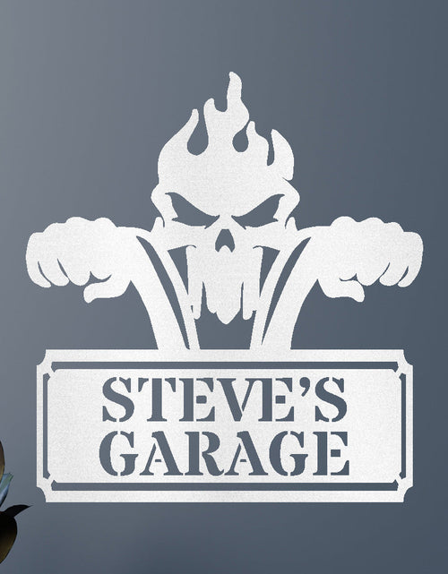 Load image into Gallery viewer, Garage Sign - Custom Metal Sign, Motorcycle Lover Gift, Gift For Father