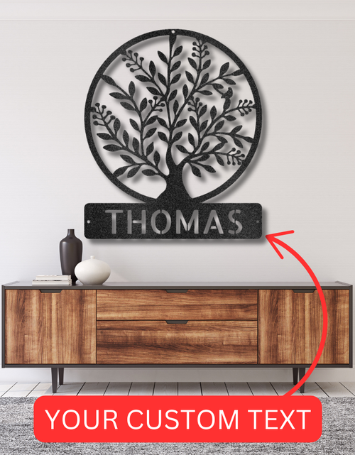 Load image into Gallery viewer, Family Tree Personalized Gifts - Custom Metal Sign