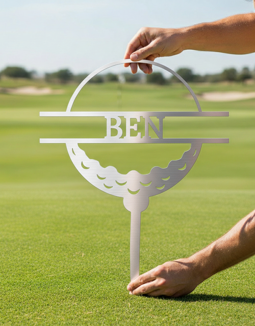 Load image into Gallery viewer, Golf Ball Personalized Gifts - Custom Metal Sign