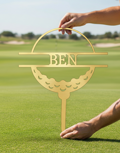 Load image into Gallery viewer, Golf Ball Personalized Gifts - Custom Metal Sign