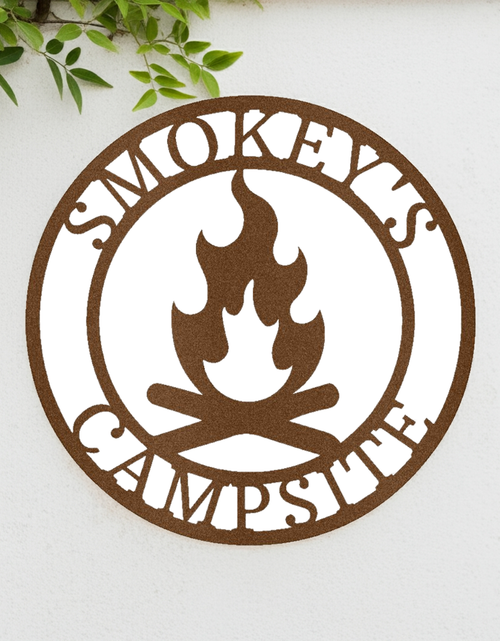 Load image into Gallery viewer, Campfire Personalized Gifts - Custom Metal Sign
