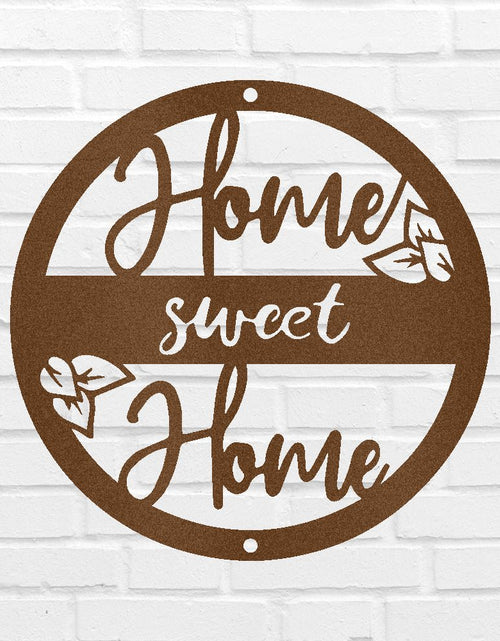 Load image into Gallery viewer, Home Sweet Home Metal Sign - Custom Metal Sign, Housewarming/Wedding Anniversary Gift