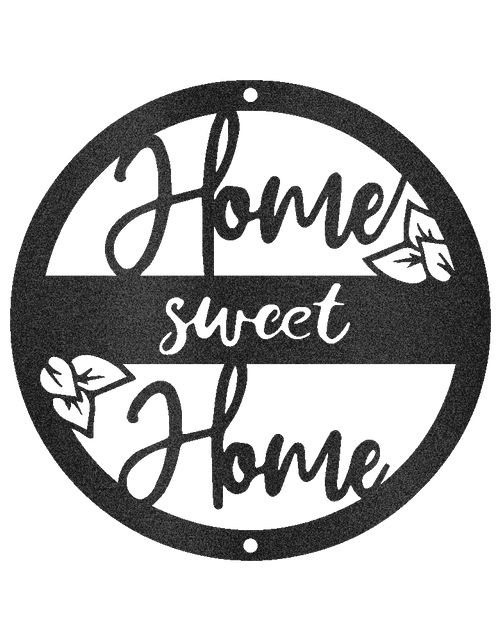 Load image into Gallery viewer, Home Sweet Home Metal Sign - Custom Metal Sign, Housewarming/Wedding Anniversary Gift