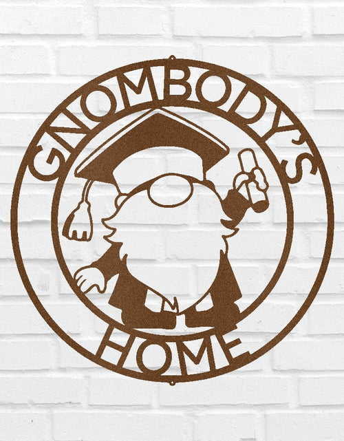 Load image into Gallery viewer, Gnome Graduation Gift Personalized Gifts - Custom Metal Sign