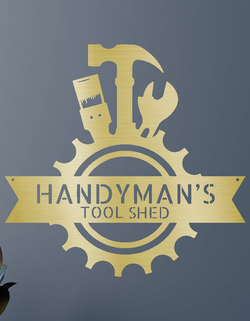 Load image into Gallery viewer, Handyman Shop Personalized Gifts - Custom Metal Sign