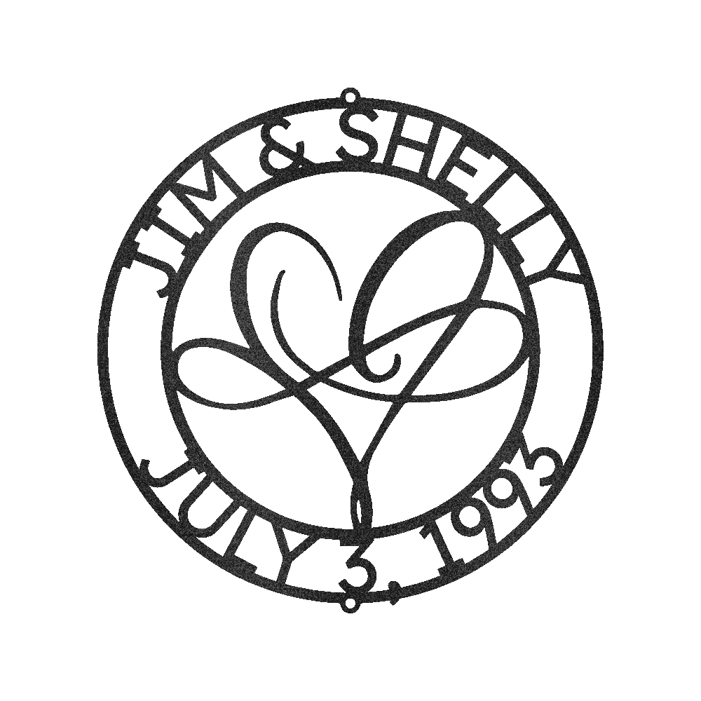 Sonsuz Aşk Kişiselleştirilmiş Hediyeler - Özel Metal Tabela
