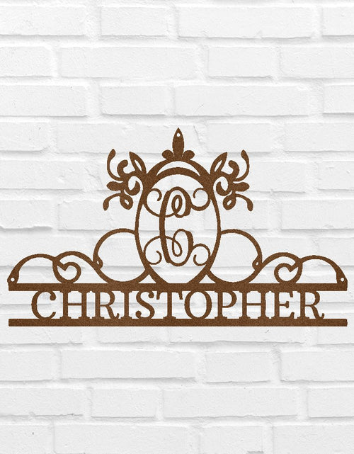 Load image into Gallery viewer, Initial and Name Personalized Gifts - Custom Metal Sign