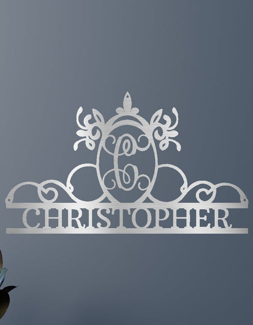 Load image into Gallery viewer, Initial and Name Personalized Gifts - Custom Metal Sign